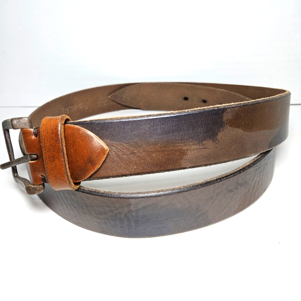 Fresco Golf Italian Calf Leather Belt Mens Sz 110/125 US 42 Custom Design Italy